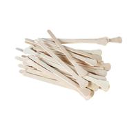 BIUDECO 100PCS Disposable Wooden Wax Sticks for Hair Removal Eyebrow Lip Nose Waxing Applicators Gentle Skin-friendly Craft Tools Compact for Home and Travel Use