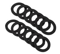 BIUDECO 100pcs Dumbbell Barbell Rubber Washers Non-slip Stabilizer Rings for Home Gym Fitness High-strength Rubber Flat Gaskets Secure Weight Plate Fixation Compatible with Multiple Bar