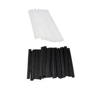 BIUDECO 100Pcs Expandable PE Mesh Makeup Brush Covers Protective Tool Sleeves for Breathable Makeup Brushes and Sponges Black and White Mix Portable Protective Netting for Travel and Daily