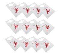 BIUDECO 100pcs Lobster Bibs Adult Disposable Eating Bibs Funny Household Elderly