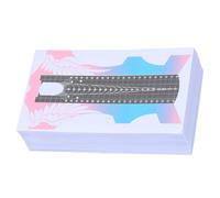 BIUDECO 100pcs Nail Art Forms Paper Holders Extended Butterfly Shape DIY Nail Extension Sticker Kit for Manicure Tools for Home and Salon Use
