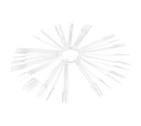 BIUDECO 100pcs Nail Colour Display Tips Transparent Plastic Nail Art Practice Sticks for Salon and Personal Use Professional Polish Sample Presentation