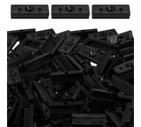 BIUDECO 100pcs Outdoor Pe Composite Decking Snap Fasteners 6mm T-shaped Clip Deck Fastener System with 8mm Height and 5.5mm Gap for Composite Deck Boards