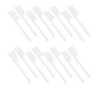 BIUDECO 100pcs Short Handle Manual Soft Bristles Prison Toothbrush Non-Slip Thumb Grip for Adult Institutional Use, Compact Stubby Design for Travel and Gym Oral Care