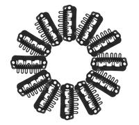 BIUDECO 100pcs U-shaped Wig Clips for Hair Extensions Seamless Snap Hair Clips with Teeth Black Tiny Hairpins for Natural-looking No-sew Extensions Suitable for Women Updo Weddings and