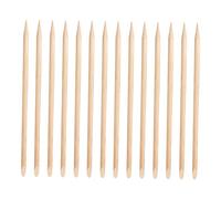 BIUDECO 100pcs Wooden Cuticle Sticks Dual-ended Nail Art Manicure Pedicure Tools Disposable Nail Cuticle Remover Sticks Portable Lightweight for Professional Use and Travel