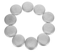 BIUDECO 10pcs 40mm Round Metal Pipe End Caps for Handrail, Balcony Railing Post Round Caps, DIY Decorative Fence Post Closures for Staircase and Deck Railings