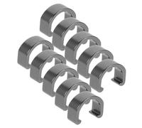 BIUDECO 10pcs Aluminum Alloy Derailleur Guide Clamps U Shaped Cable Housing Clips for Bicycles Vibration Resistant Brake and Shifter Cable Buckles Wire Protection for Mountain and Road