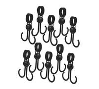 BIUDECO 10pcs Aluminum Alloy Multi-use Stroller Hooks for Baby Prams and Shopping Trolleys, Large Load-Bearing Rotatable Hangers, Universal Bag Hooks for Infant Strollers in UK