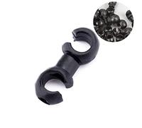 BIUDECO 10pcs Bike Brake Buckle C/s-hook Clips Black Cycling Brake Gear Cable Line Clamp Set Bike Equipment Accessories for Road Maintenance