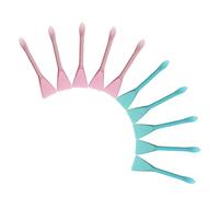 BIUDECO 10pcs Dual-sided Silicone Facial Brush Spatula for Easy Application Ergonomic Design for Smooth Spreading of Mud Masks Cosmetic Beauty Tool for Skincare Routine