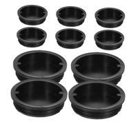 BIUDECO 10pcs Large Plastic Drum Bung Caps for Oil Barrels Leak-resistant Sealing Plugs for Chemical Industry Black Replacement Barrel Covers