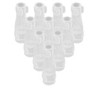 BIUDECO 10pcs Makeup Brush Dustproof Protectors Plastic round Shaped Covers Extend Bristle Service Life Protect Brushes for Home Use