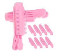 BIUDECO 10pcs Pink Hair Root Volumizing Clips Small Fluffy Curly Styling Tools for Women Easy DIY Hairstyles Portable Lightweight Hair Curl Enhancers