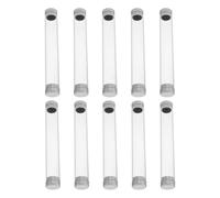 BIUDECO 10Pcs Plastic Tweezers Organizer Tubes for Eyelash Extension Tools Travel Storage Case Manicure Tool Holder Protective Double-Open Cylinder Box
