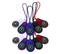 BIUDECO 10pcs Portable Mini Compass with Lanyard High Precision Sensor Pocket Sized Navigation Tool for Hiking Camping Backpacking Outdoor Survival