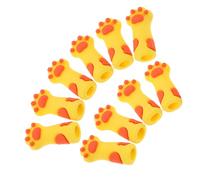 BIUDECO 10pcs Silicone Nail Tool Protectors Cat Paw Shaped Covers for Manicure Pedicure Cuticle Nipper Sleeves Full Coverage Easy to Clean Protective Caps