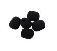 BIUDECO 10pcs Small Microphone Windshield Covers Black Lavalier Lapel Mic Windscreen Protection for Wireless Headset Recording Studio Use