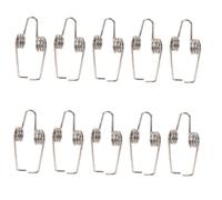 BIUDECO 10pcs Trumpet Cleaning Brush Long Pipe Cleaners Silver Snarling Trumpet Watergate Key Spring Accessory Kit