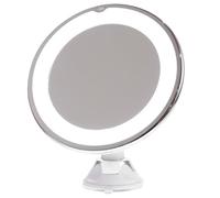 BIUDECO 10X Magnification Magnifying Makeup Mirror with Suction Cup and LED Illumination for Bathroom Use