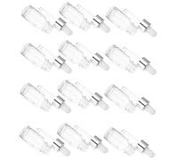 BIUDECO 12 Pack Small Cuticle Oil Bottles Reusable Glass Dropper Bottles for Essential Oil Leakproof