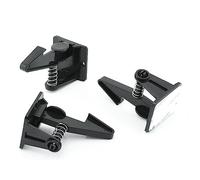 BIUDECO 12 Pairs Baby Cabinet Locks Drawer Safety Locks Set Black Abs and Spring Material Difficult for Kids to Open Easy for Adults to Use for Bedroom and Bathroom
