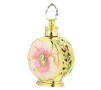 BIUDECO 12ml Refillable Glass Essential Oil Bottle for Travel and Daily Use, Creative Rose Design, Black Colour, Effectively Stores Liquids and Sturdy Decorative Perfume Container