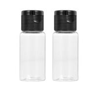 BIUDECO 12pcs 15ml Pet Emulsion Bottles Black Flip Caps Refillable Lotion Sample Containers for Travel Toiletries