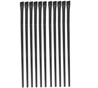 BIUDECO 12Pcs Angled Eye Makeup Brush Soft Eyeliner and Brow Brushes Lightweight Portable for Precise Eyeliner and Eyebrow Shaping at Home Salon Use