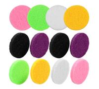 BIUDECO 12pcs Car Aroma Diffuser Replacement Pads Cotton Core Multi-color Refill Set for Essential Oil Diffusers Home and Travel Fragrance Accessories