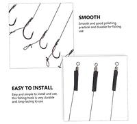 BIUDECO 12Pcs Heavy Duty Multi Use Fishing Hooks with Three Claws Design for Freshwater and Saltwater Angling Compact Metal Hooks for Rivers Lakes Ponds and Reservoirs Portable Fishing