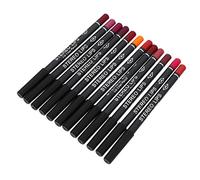BIUDECO 12Pcs Matte Lip Liner Pencil Smooth Makeup Accessory for Defined Lips Multi Use for Eyebrows and Eyeliner Gift Choice for Women