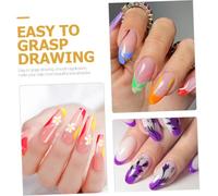 BIUDECO 12pcs Nail Art Pens Fine Tip Manicure DIY Painting Tools for Nail Designs and Graffiti Drawing Comfortable Grip Point Pens for Creative Art Crafting at Home