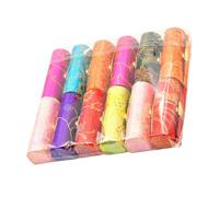 BIUDECO 12pcs Retro Lipstick Box Silk Embroidered Lipstick Case for Woman Makeup Storage Organiser Mirror Random Color