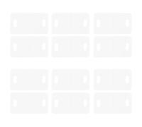 BIUDECO 12pcs Vertical and Horizontal Blind Repair Tabs for Window Blinds Replacement 3cm Slats Repair Patches Compatible with Vertical Window Treatment Hardware for Home Use