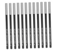 BIUDECO 12Pcs Waterproof Eyeliner Pencil Eye Grooming Pens Comfortable Texture Wood and Plastic Black Professional and Personal Use Makeup