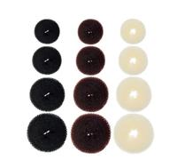 BIUDECO 12pcs Women Chignon Maker Hair Bun Makers for Girls Hair Loop Bun Satin Scrunchies for Women Ropes