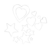 BIUDECO 13pcs Dreamcatcher Ring DIY Craft Hoops Metal Ring Heart Shaped Dream Catcher for Bedroom Decoration Make Your Own Dream Catcher