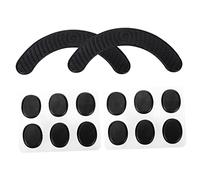 BIUDECO 14pcs Black Silicone Drum Mute Pads Self-adhesive Long Strip and Round Dot Design Noise Reduction Drum Head Mats and Shock Absorbing Accessories for Silent Practice