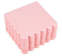 BIUDECO 150 Pcs Pink Disposable Paper Napkins with Scalloped Edges, Soft and Comfortable Dinner Napkins for Birthday Party and Wedding Supplies