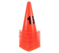 BIUDECO 15Pcs Plastic Numbered Training Cones for Soccer Basketball Football Agility Drills Portable Field Markers with Visible Numbers for Efficient Sports Equipment and Practice