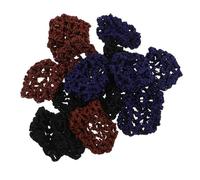 BIUDECO 15pcs Professional Head Flower for Ballet and Dance Elastic Invisible Hair Accessories Knitted Hair Net for Women Nurse and Bank Clerk Bun Covers