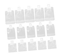 BIUDECO 15Pcs Travel Refillable Squeeze Pouch for Shower Gel Shampoo Lotion Leakproof Portable Toiletry Bags with Professional Sealing Technology Containers for Airplane Trips and Business