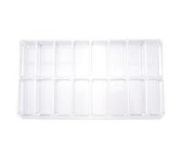 BIUDECO 16 Grids Cosmetic Holder Blush Storage Box 8.53X4.64X0.98In Acrylic Multi-Purpose Easy to Move Storage for Living Room and Office