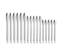 BIUDECO 18Pcs Stainless Steel Lipstick Spoons Set for Cosmetic DIY, Powder Scoops Subpackaging Tools for Women’S Lipstick Mixing and Packaging
