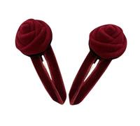 BIUDECO 1pair Retro Rose Flower Hair Clip Antique Floral Hairpin for Women Vintage-inspired Side Clip Elegant Hair Accessory for Formal Events and Everyday Wear