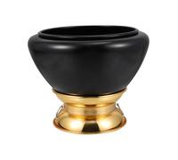 BIUDECO 1pc Black Tibetan Singing Bowl Meditation Bowl for Unique Desktop Ornament for Mindfulness and Calmness