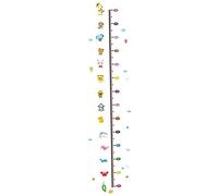 BIUDECO 1pc Cartoon Animal Height Measurement Sticker Growth Chart Wall Decal for Boys and Girls Room Easy to Apply and Remove Fun Decorative Wall Art for Nursery and Playroom