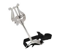BIUDECO 1pc Euphonium Portable Music Score Stand Silver Sheet Music Holder for Outdoor Use Stable and Easy to Use for Musicians and Students