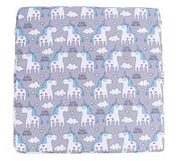 BIUDECO 1pc Removable Chair Cushion for Lightweight Grey Cartoon Booster Pad with Strap Easy to Clean and Washable for Dining Drawing and Playtime